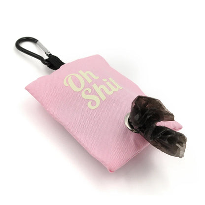 the FUNNY POOP BAG - Pet Supplies, Canvas Garbage Bags Poop Bag Dispenser, Portable Dog Poop Waste Bag Holder, Outdoor Puppy/Cat Pick Up Organizer