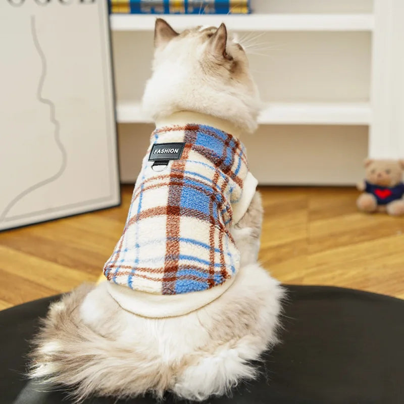 the PLAID DOG - XS-8XL Dog Clothes Winter Warm, Big Dog Coat, Puppy Clothing Fleece Vest for Small/Medium/Large Dogs, Golden Retriever Costume