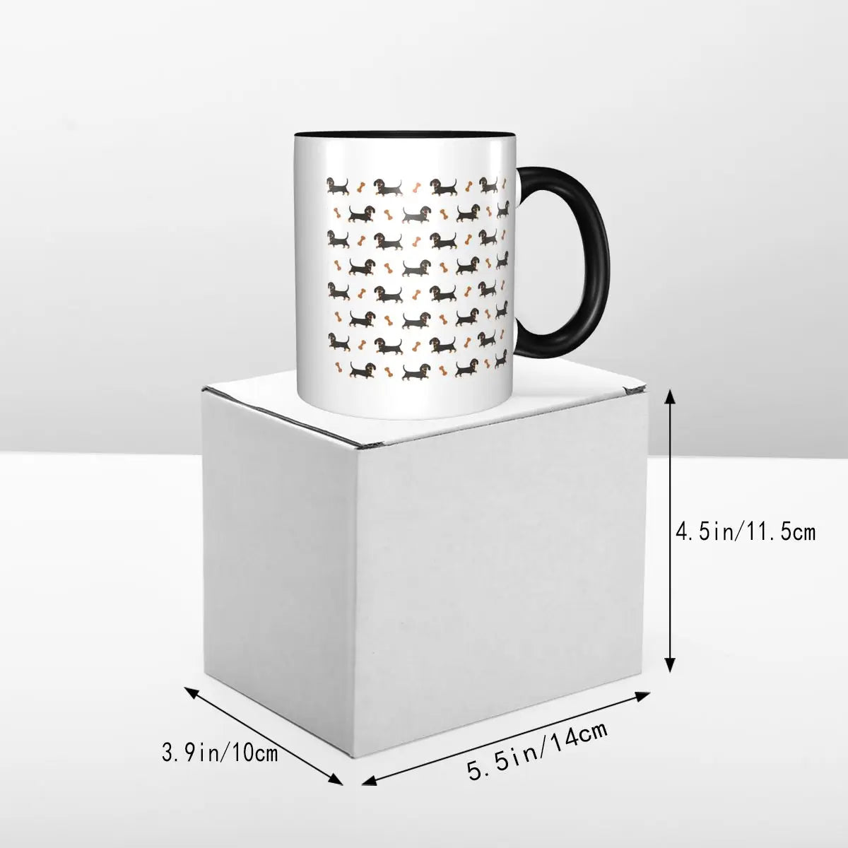 Black And Tan Dachshund Sausage Dog Mug Funny Ceramic Coffee Cups Tea Mugs Milk Cup Drinkware Gift for Woman Man