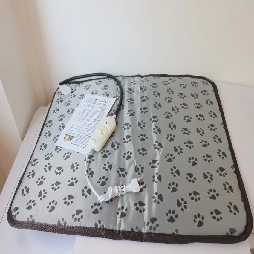 Pet Heated Mat Dog Temperature Adjustable Dog Heating Pad Waterproof Electric Heating Pad Timer Dog Sleeping Supply waterproof ﻿