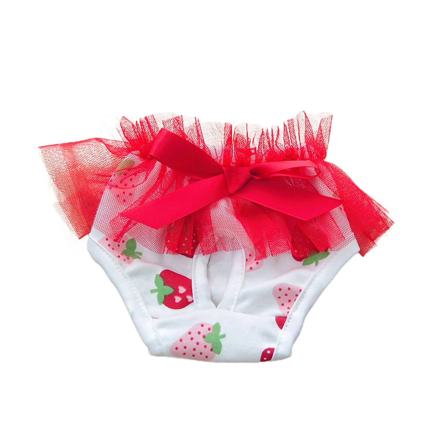Dog Menstrual Pants Comfortable Anti-harassment Pet Sanitary Pants Breathable Cotton Puppy Bowknot Diaper Clothing Pet Supplies