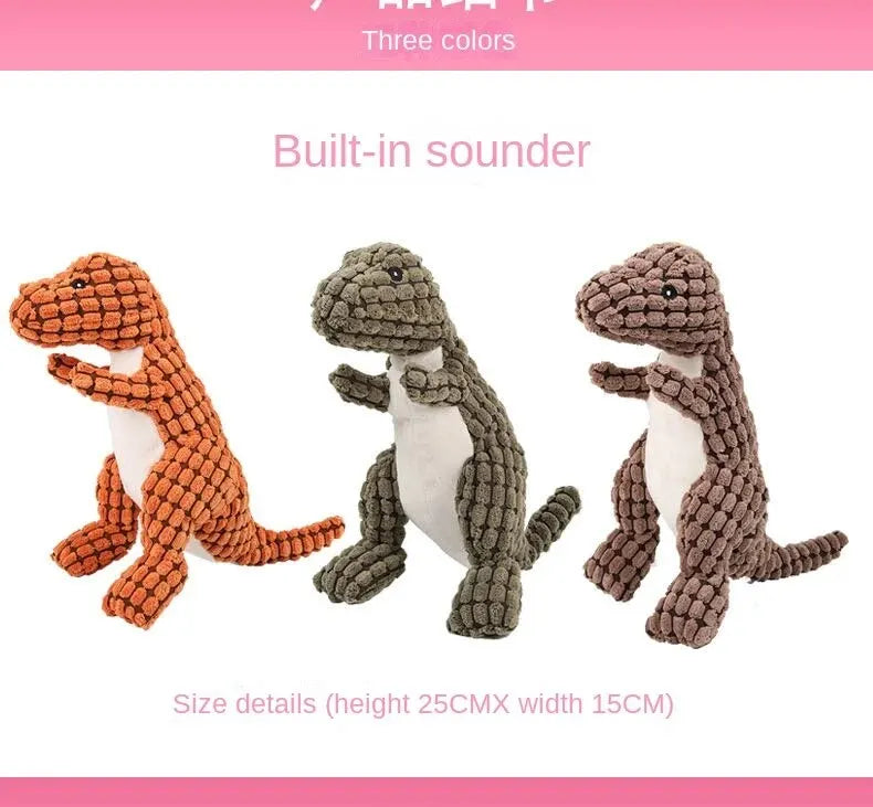 Cats and Dogs Pet Plush Dinosaur Toys Interactive Dog Chew Toys Plush Stuffing Pet Supplies Dog Toys for Small Dogs