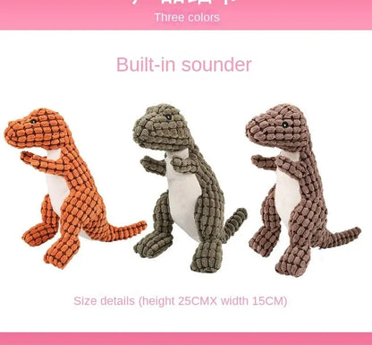 Cats and Dogs Pet Plush Dinosaur Toys Interactive Dog Chew Toys Plush Stuffing Pet Supplies Dog Toys for Small Dogs