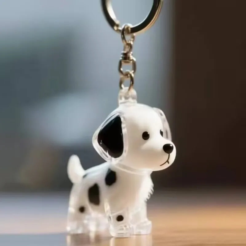 Clear Puppy Hair Memorial Keepsake Capsule Pet's Dog Fur Storage Container Pendant Keychain Decor Pet Lovers Home Display Gifts