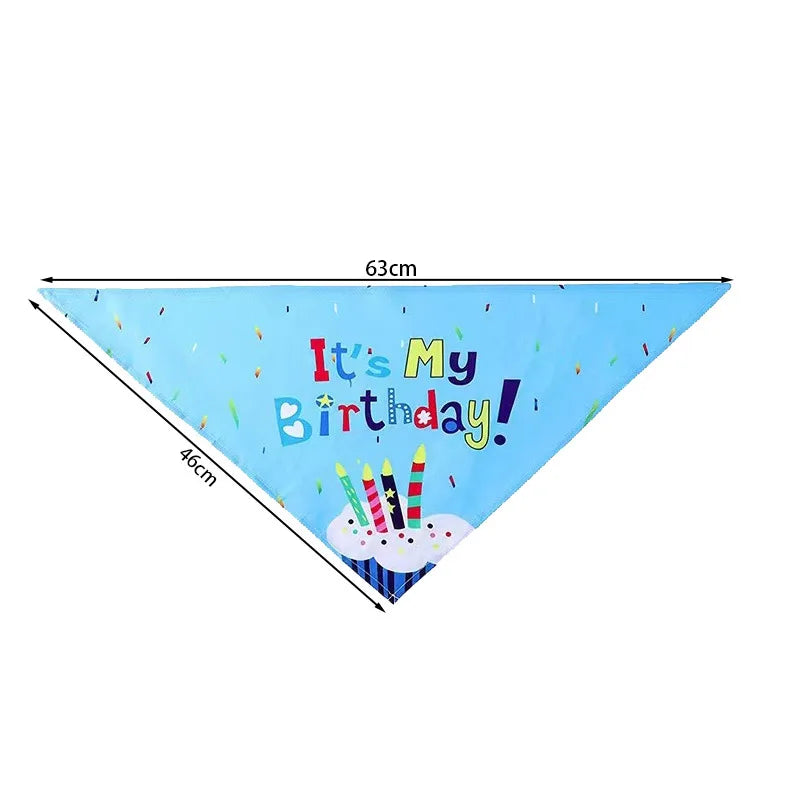 Pet Birthday Party Set Balloon Bandana Hat Bowtie Slogan Supplies for Celebrating Dog Products Supplies All for Pets Cats Party