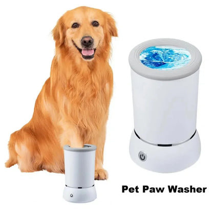 the PET PAW WASHER - Pet Feet Washer, Electrical Pet Paw Cleaner, Automatic Pet Foot Cleaning Cup, Portable Quick Low Noise Dog/Cat Paw Cleaner