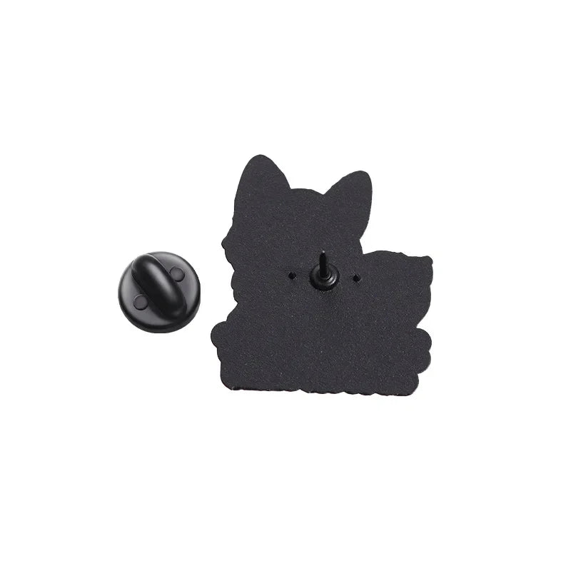 Cute Dog Enamel Brooches Short Legs Corgi Cartoon Puppy Animal Pins Clothing Hat Ornament Badge Custom Jewelry Gifts Wholesale