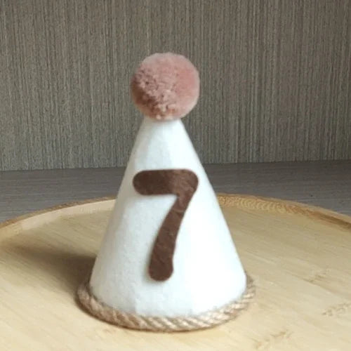 강아지 모자 Pet Birthday Hat Dog Hat Non-woven Fabric Number Hats Headband Felt Digital Birthday Celebration Hat Шапка Для Собак