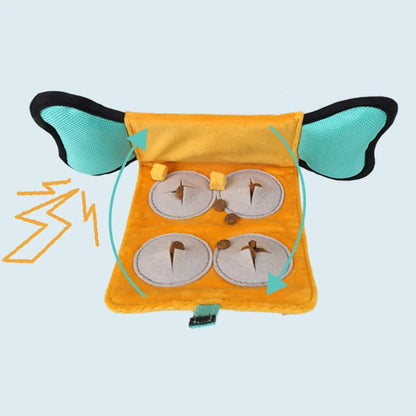 Plush Pet Dog Sniffing Toys Interactive Dog Squeaky Toy Bite-Resistant Pet Chew Toy for Small Medium Large Dogs Pet Supplies