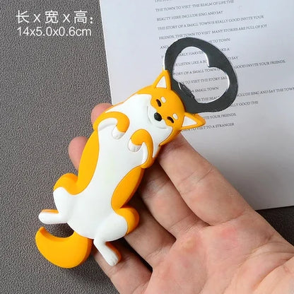 Cartoon Cute Animal Paw Wine Bottle Opener Beer Bottle Opener Cat Magnet Refrigerator Sticker Dog Fridge Magnet Beer Opener
