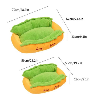 1Pcs Warm Hot Dog Bed Removable Soft Lounger For Dog Small Large Hot Sale Washable Elastic Puppy Cat Pet House Sofa Indoor