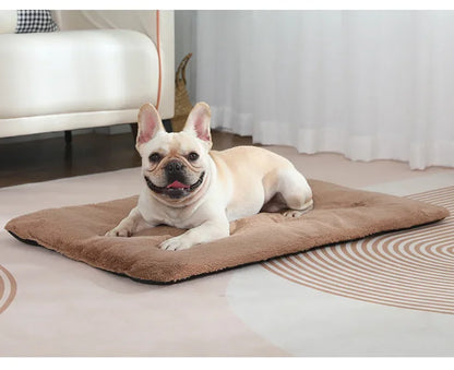 Dog Bed Short Plush Pet Heated Sleeping Mat Cats And Dogs Cute Pet Mat Blanket Thickened Sleeping Mat Small Large Dog Pet Suppli