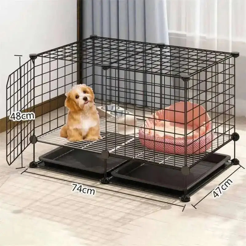 the BANGKOK BARKER - Fences Simple Kennel, Iron Teddy Living Room, Creative Doghouses, Pet Indoor Balcony Home, Pomeranian Puppy Courtyard Pet Cage