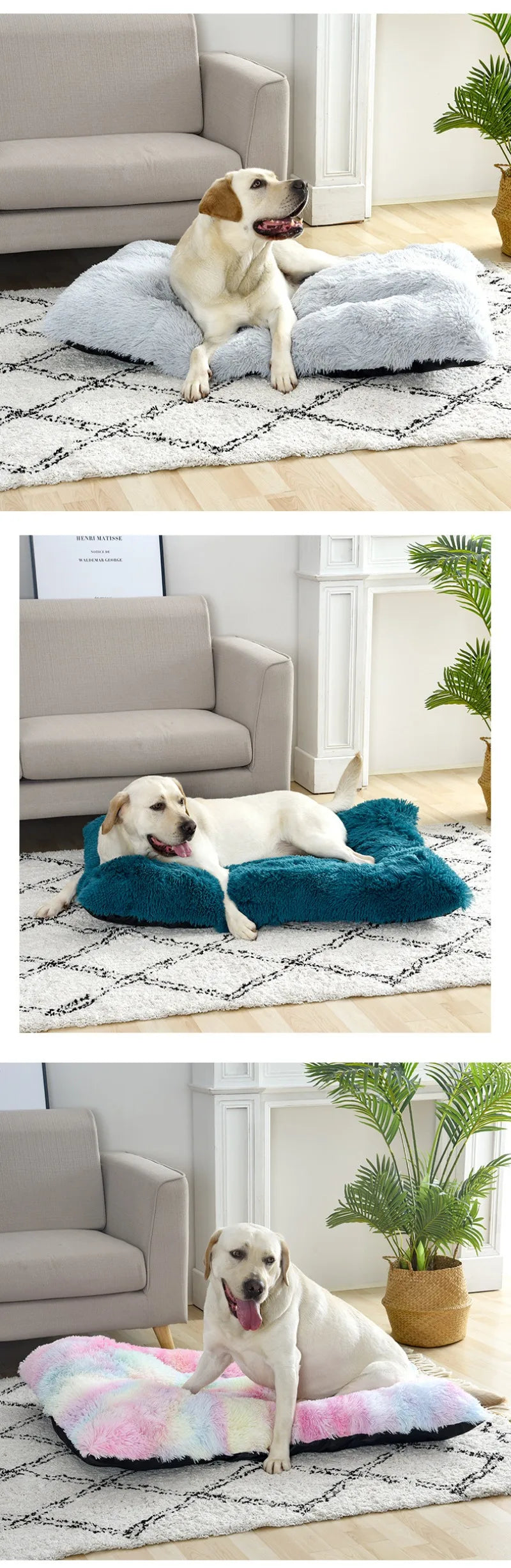 Soft Dog Beds House Soft Long Plush Best Pet Dog Bed for Dogs Basket Pet Products Cushion Cat Bed Cat Mat Animals Sleeping Sofa