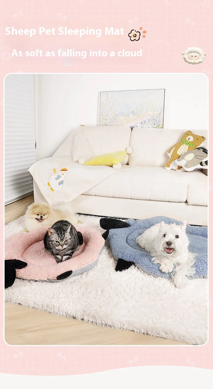 New Cute Cloud Sheep Mimi Mat, Cat and Dog Universal Cute Warm Winter Mat, Pet Mattress, Cat Winter Mattress, Pet Sofa