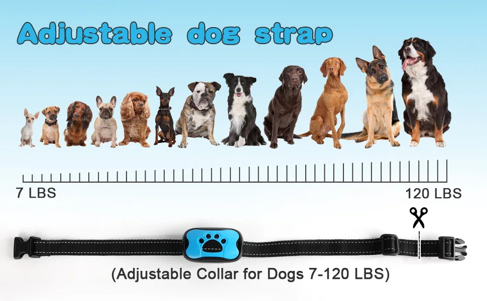 the BARK NO-MORE - Pet Dog Anti Barking Device, USB Rechargeable Dogs Training Collar, Ultrasonic Stop Barking Vibration Anti Bark Collar