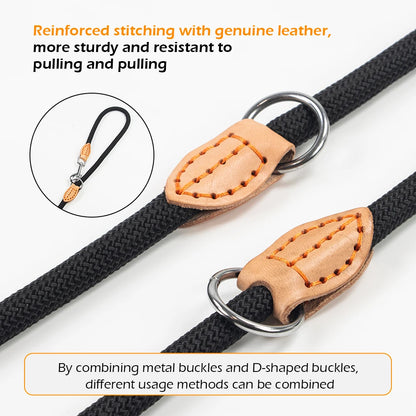 the TRAILMASTER HANDS-FREE LEASH - New Generation Dog Leash, Multi-Functional 2.1M Generation Adjustable and Nylon for Large, Hands-Free Leash for 2 Dogs, Universal