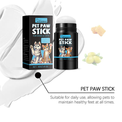 the PET PAW STICK - Pet Paw Balm, Helps Soothe and Protect Dry Cracked Noses/Paws with Natural Dog Paw Oil, Moisturizing Paw Protectant Pet Care