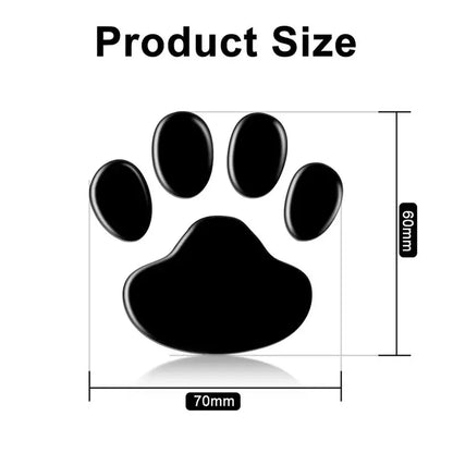 1/2/4Pairs 3D Stickers Paw Animal Dog Cat Cool Design Bear Foot Prints Footprint Decal Car Stickers for Auto Motorcycle