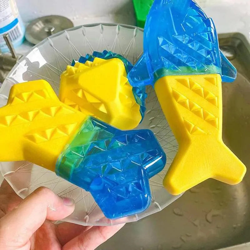 Cute Fruit Dog Chew Toys Teeth Grinding Plastic Cat Pet Funny Plush Toys for All Pets Durability Puppy Toothbrush Bite Resistant