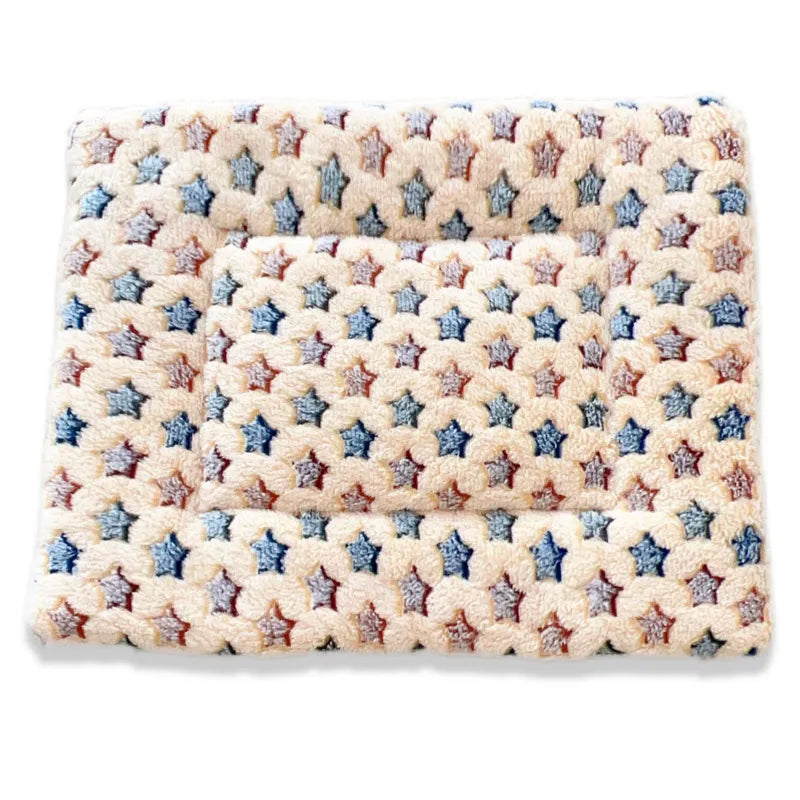 Pet Sleeping Mat Washable Plush Bed Mats for Cats Small Dogs Pad Blanket Warm Kitten Cushion Dog Accessories