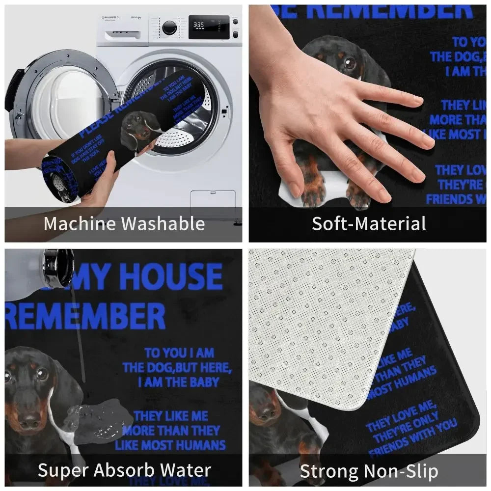 Beagle Dog Doormat Non-Slip Kitchen Bath Mat Living Room Door Floor Entrance Carpet Rug