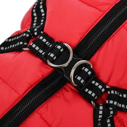 Winter Pet Jumpsuit Soft Warm Puppy Jacket Coat For Small Dogs Cats Zipper Solid Apparel Chihuahua French Bulldog Sphynx Costume