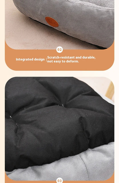 House Winter Warm Thickened Oval House All-Season Pet House Winter Small Dog House