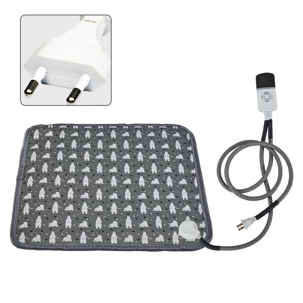 220V 20W Pet Electric Heating Pads Heated Blanket Winter Dog Cats Warmer Mat Sleeping Bed Pet Supplies Washable blanket Mats