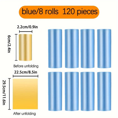 the COLORFUL POOP BAGS - 1200PCS Random Color Cartoon Paw Graphic Dog Poop Bags, Pet Poop Bags, Leak-Proof Dog Waste Bags for Pet Supplies