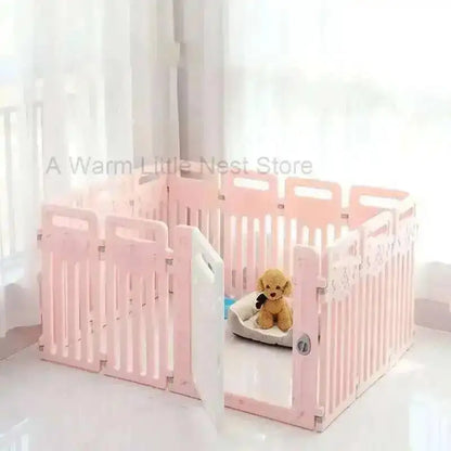 the DOG STAR CORRAL - Doghouses, Modern Dog Plastic Safety Fence, Home Pet Cat/Dog Kennel, Small Dogs Indoor Isolation with Toilet, Dog Cage Pet Supplies