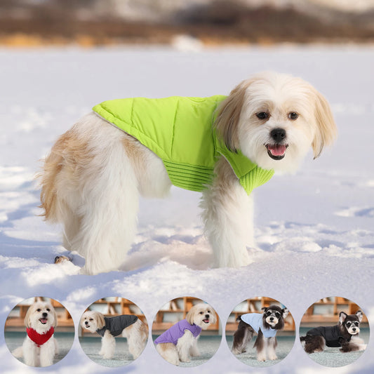 the ARTIC PUP WINDPROOF WINTER COAT - Winter Pet Dog Jacket, Windproof Warm Dogs Clothes for Small/Medium Dogs/Cats, Puppy Down Coat, Chihuahua Shih Tzu Costume, Yorkies