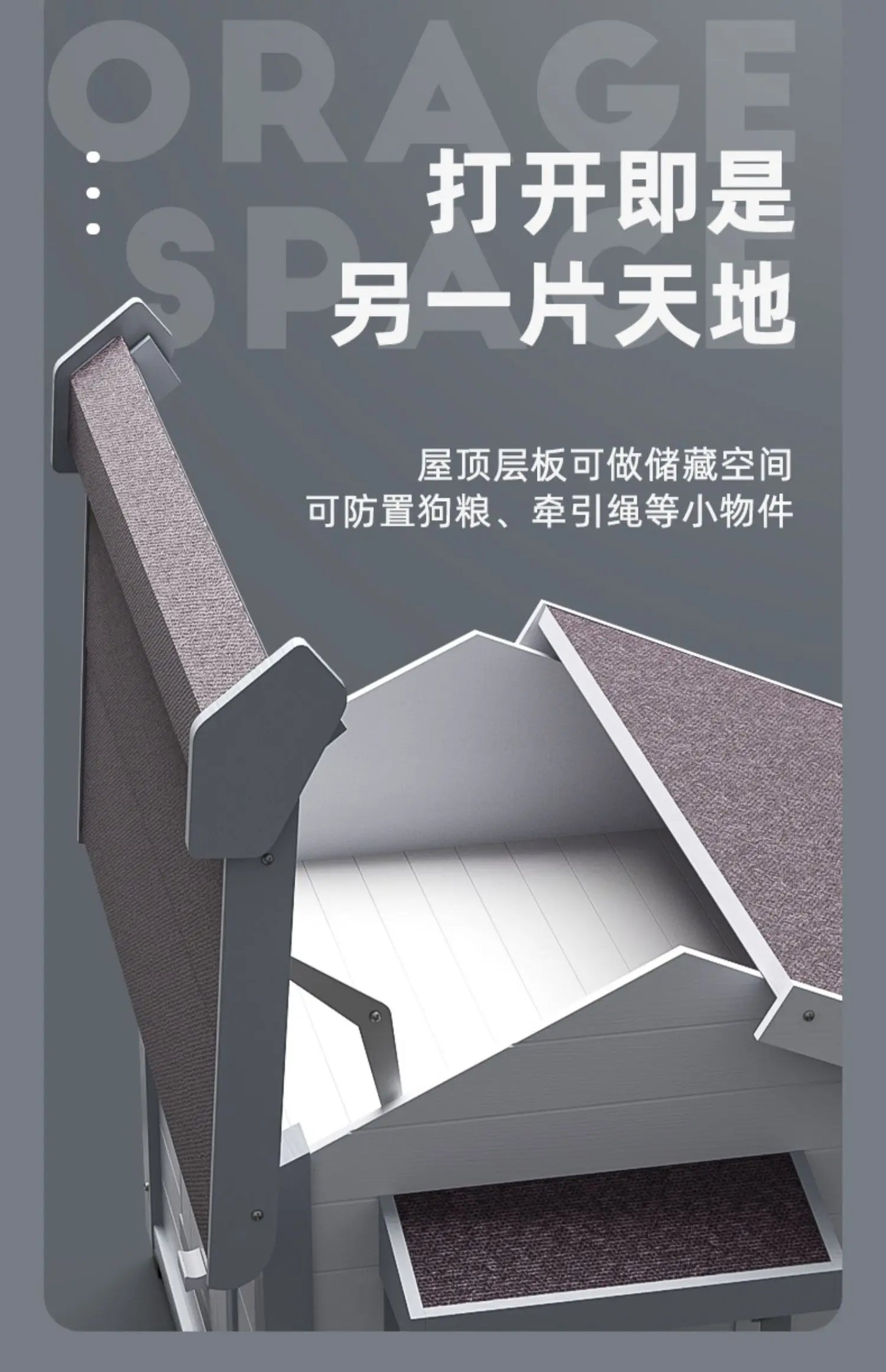 the DOG SHED - Rainproof and Cold-Proof Outdoor Doghouse Kennel, Winter Warm Large Dog Wooden Luxury Villa Doghouse