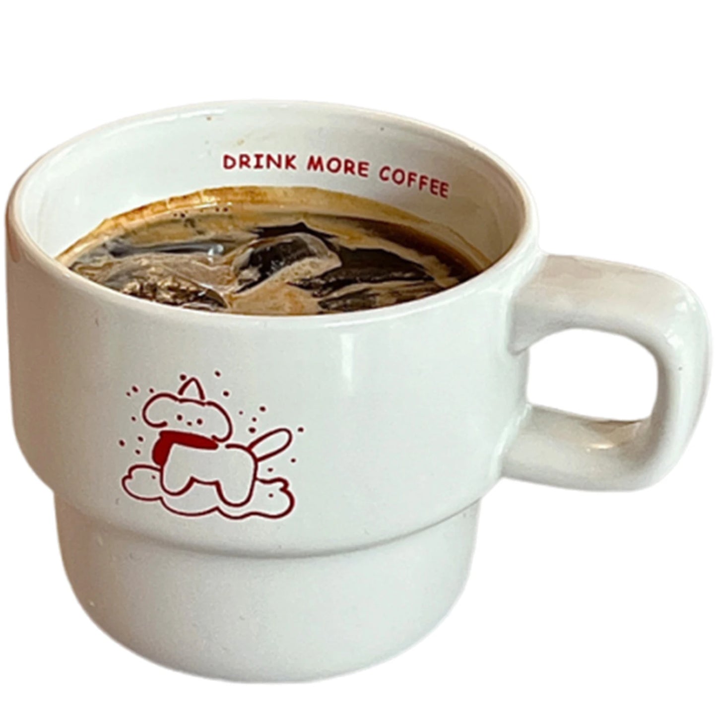 Cartoon Mug Fashion Handheld Water Drinking Cup Multi-Purpose Chic-Style Coffee Cup Hand-made Decor Tea Coffee Cup for Friends