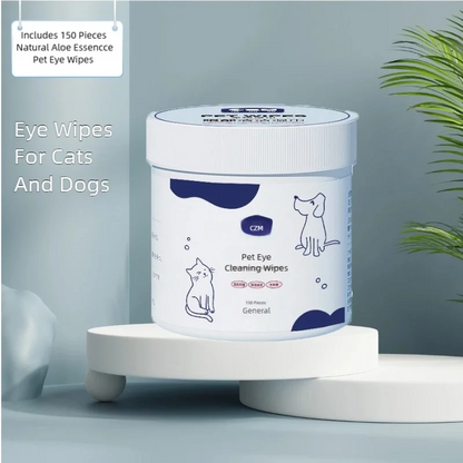 the EYE BOOGER BE GONE - Natural Ingredients Pet Cleaning Wipes, Botanical Essences Moisturizing Care for Nourishing Pets' Eyes, Removing Eye Crust
