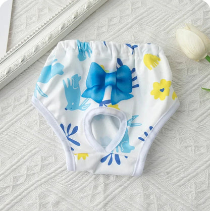 3PCs/Set Reusable Female Dog Diapers Warps Washable Dog Physiological Pants Breathable Pet Menstruation Pants for Small Dogs