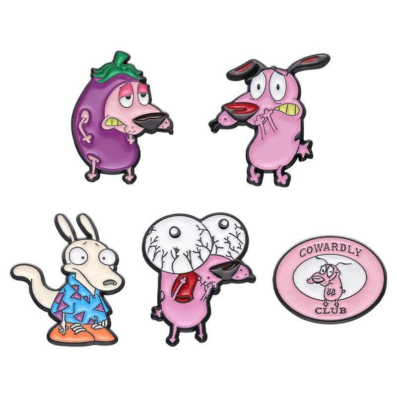 Animal Brooch Cute Cartoon Yellow Dog Metal Badge Small Accessories Wholesale Decorative Brooches Hat Pins for Backpacks Cap Pin