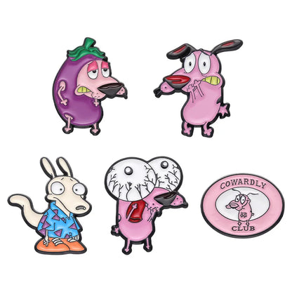 Animal Brooch Cute Cartoon Yellow Dog Metal Badge Small Accessories Wholesale Decorative Brooches Hat Pins for Backpacks Cap Pin