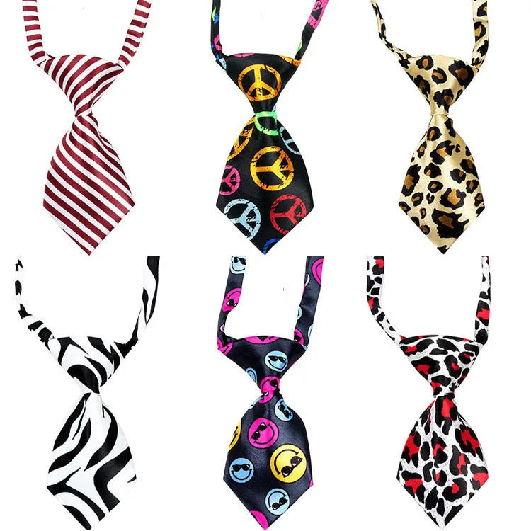 10pcs/Lot Pet Cat Dog Solid Color Multicolor Tie Fashion Grooming Dog Accessories Adjustable Puppy Tie Pet Bowtie Supplies