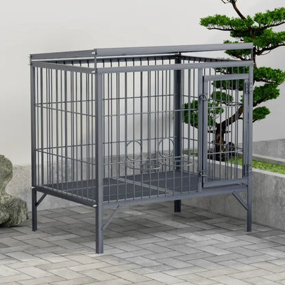 Bold Outdoor Pet Kennel for Medium Large Extra Large Dogs Including German Shepherds with Animal Pattern Tray