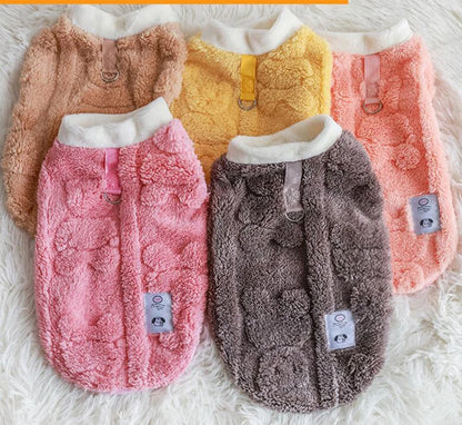 Autumn Winter Pet Vest for Small Medium Dogs Fleece Clothes Shih Tzu Poodle Outfits Chihuahua Pug Jacket accesorios para perros