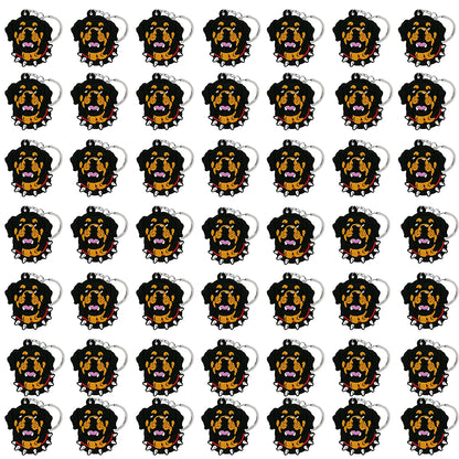 50PCS Cute Animal Keychain knife Ducks Dogs Cats Keyring for Women Men Kids Handbag Cool Car Key Accessories Friends Key Gifts