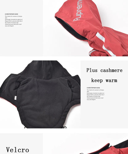 the REFLECTIVE ROVER JACKET - Reflective Pet Clothes, Autumn/Winter Pet Dog Waterproof Warm Coat, Cotton Hooded Jacket, The Dog Face Small Dog Clothes