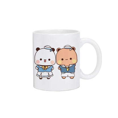 Panda Bear Bubu Dudu Coffee Milk Cup Mocha Cat Panda Bear Couple Creative Present Cute Gift Drinking Tea Cup Mugs