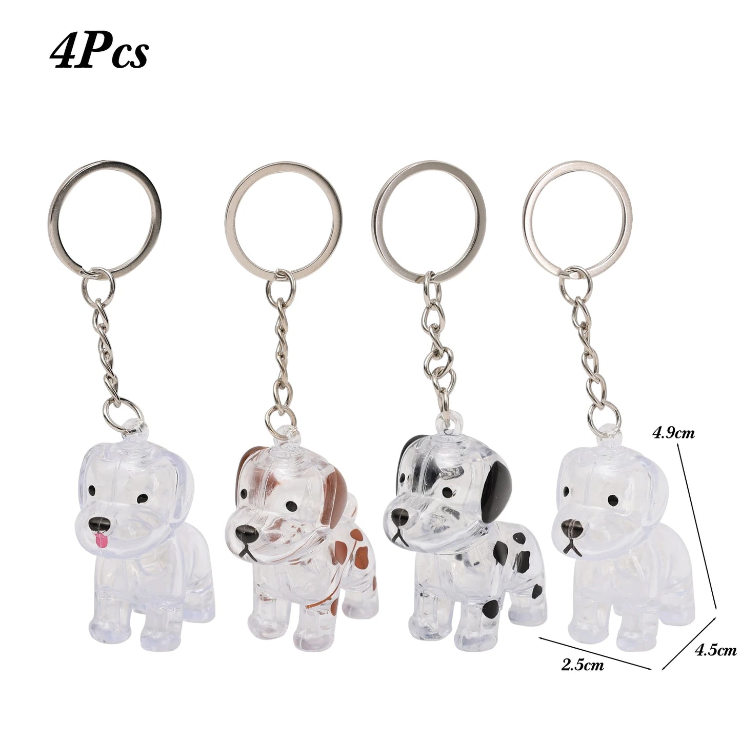 Dog Hair Storage Pendant Keychain Transparent Pet Fur Keepsake Capsule DIY Decoration Memorial Gifts for Pet Lovers Home Display