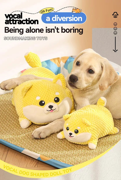 the SNORTSNUGGLE PLUSH TOY - HOOPET Dog/Cat Chew Toys, Pig/Puppy Squeaky Toy, Interactive Dog Chew Toys, Plush Stuffing, Pet Accessories, Dog Supplies