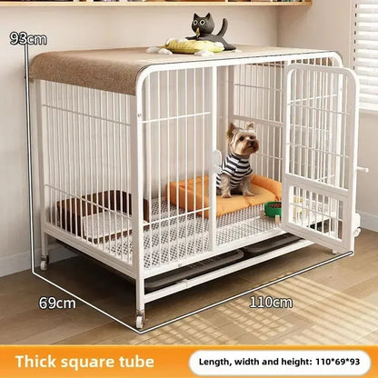 the BOLD & the BEAUTIFUL - Dog Indoor with Toilet Separation, Bold Pet Cage, Golden Retriever/Labrador Household Dog Cage, Playpen Dog Cage Medium/Large