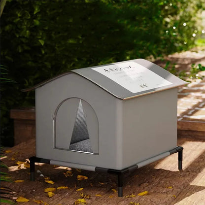 the STRAY HOUSE - Stray Cat/Doghouse, Waterproof Outdoor Winter Warm Pet Cave, Sleeping Beds Home, Foldable Washable for Small Dog/Puppy Supplies