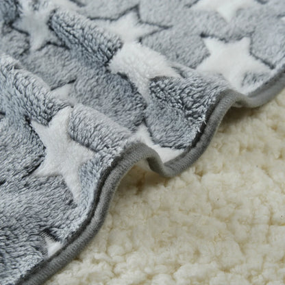 Fashion Pet Dog Blanket for Small Medium Dogs Cats Autumn Winter Cozy Soft Puppy Print Bed Mat Bulldog Pug French Accessories