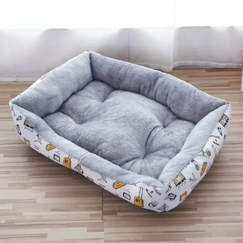 2023 Winter Warm Plush Dog Bed Mat Kennel Soft Fleece Dog Puppy Pet Supplies Nest For Small Medium Dogs House Waterproof Cloth